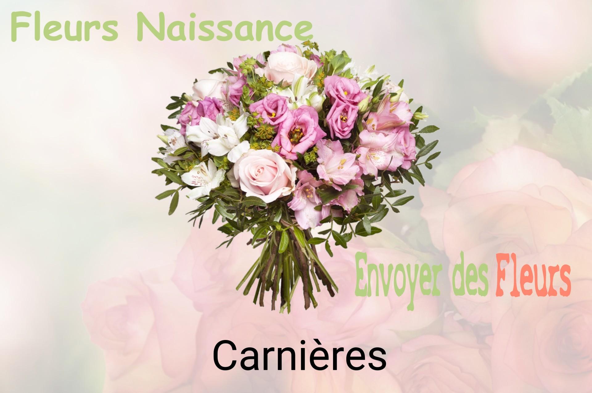 Bouquet de fleurs de naissance livré à Carnières